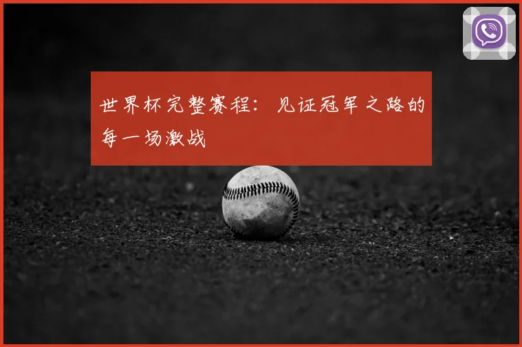 世界杯完整赛程：见证冠军之路的每一场激战