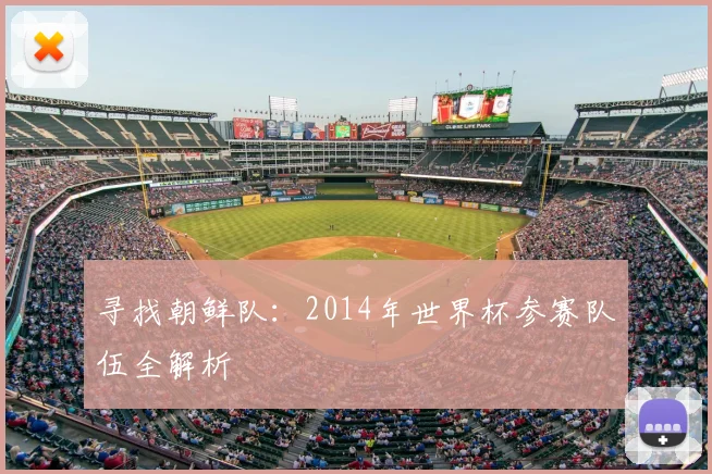 寻找朝鲜队：2014年世界杯参赛队伍全解析